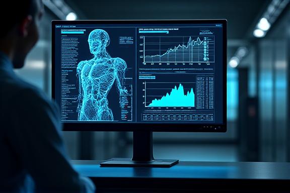 Dashboard di controllo IA con analisi predittiva